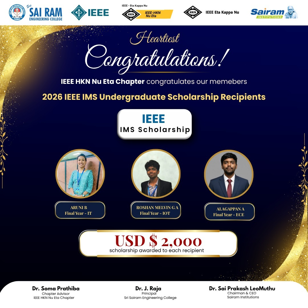 2026 IEEE I&M Undergraduate Scholarship